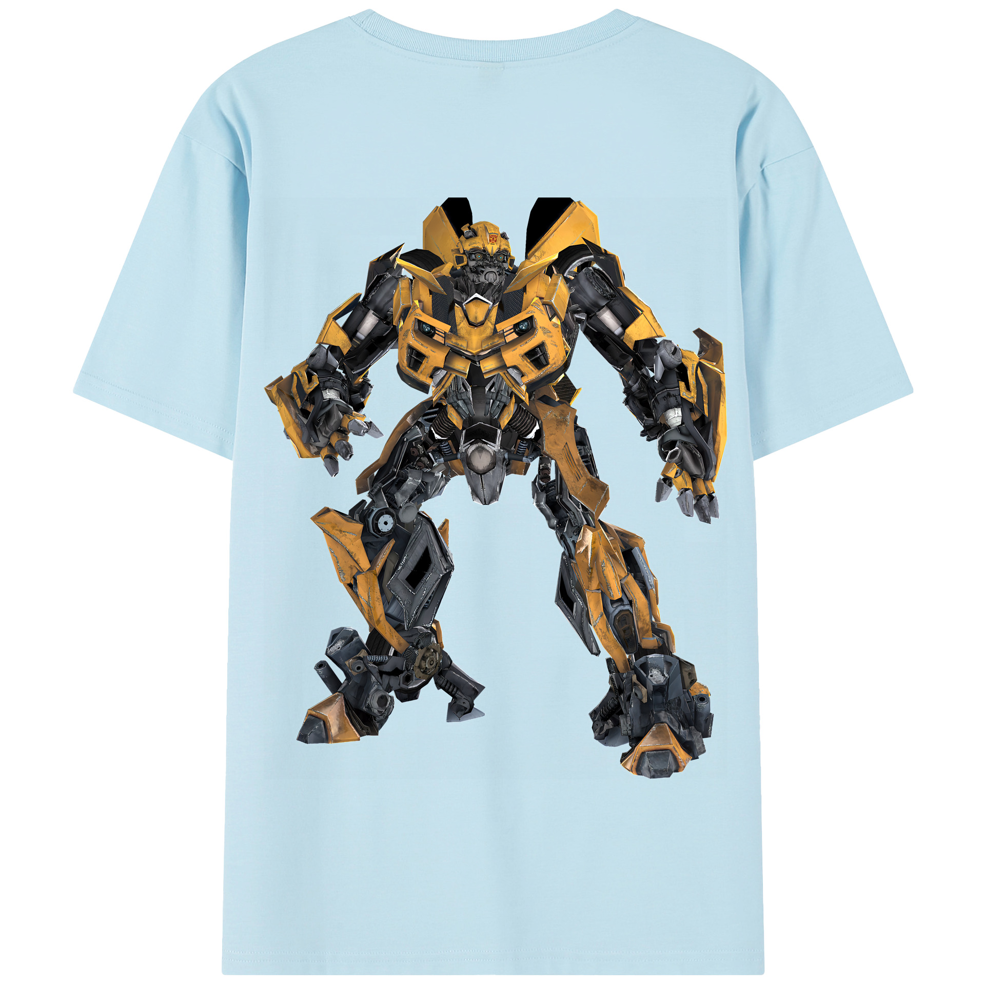 （画像用） Transformers トランスフォーマー 綿100％半袖Tシャツ（背面プリント）